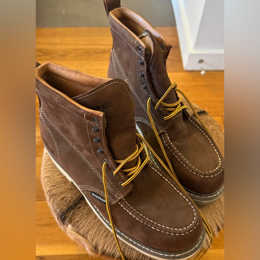 Men's Brown 6" Waterproof Work Boots